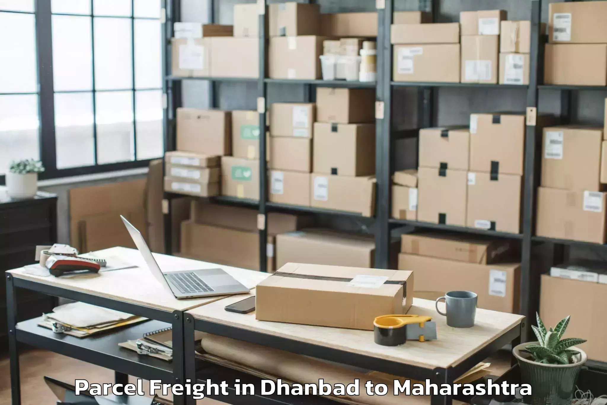 Top Dhanbad to Mangrul Pir Parcel Freight Available